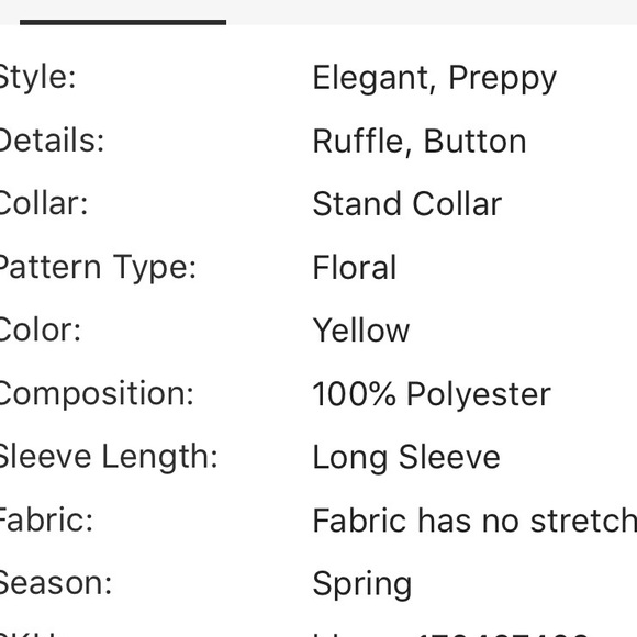 🆕Gold floral ruffle sleeve crop box blouse - Picture 8 of 8